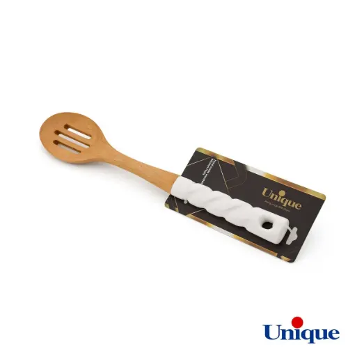 قاشق و کفگیر چوبی دسته سرامیکی یونیک UN-1015