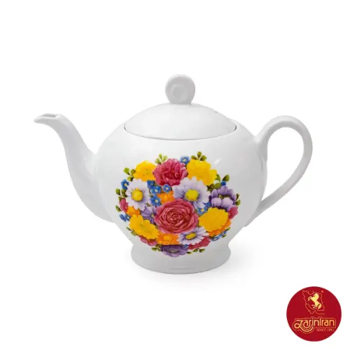 قوری چینی زرین ایتالیا اف طرح پارادایز سایز 8