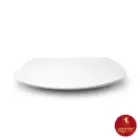 دیس چینی زرین کواترو سایز 36 طرح سفید
