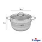 سرویس قابلمه استیل یونیک 8 پارچه UN-9900