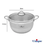 سرویس قابلمه استیل یونیک 8 پارچه UN-9900