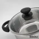 زودپز دوقلو ریزولی مدل ونوس وان 6 و 4 لیتر کلیپسی با درب پیرکس