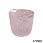 سبد رخت گرد طرح بافت لیمون