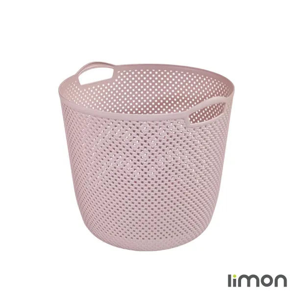 سبد رخت گرد طرح بافت لیمون