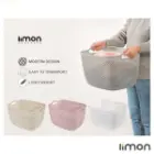 سبد رخت مستطیل طرح بافت لیمون