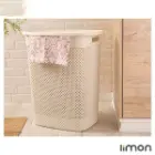 سبد رخت دربدار بلند طرح بافت لیمون