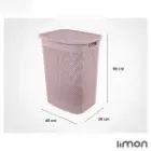 سبد رخت دربدار بلند طرح بافت لیمون