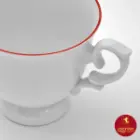 سرویس چای خوری چینی زرین نئوکلاسیک طرح بادیانس 12 پارچه