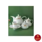 چینی زرین سرویس 12 نفره شهرزاد طرح کوئین طلایی 81 پارچه