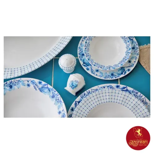 سرویس چینی زرین گل آبی