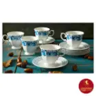 قهوه خوری گل دار آبی