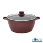 سرویس قابلمه گرانیتی 14 پارچه فورته Forte مدل پریما بادمجانی