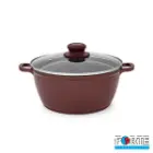 سرویس قابلمه گرانیتی 14 پارچه فورته Forte مدل پریما بادمجانی