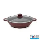 سرویس قابلمه گرانیتی 14 پارچه فورته Forte مدل پریما بادمجانی