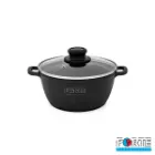 سرویس قابلمه گرانیتی 14 پارچه فورته Forte مدل پریما مشکی