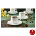 سرویس 12 پارچه قهوه خوری چینی زرین طرح سپیدار