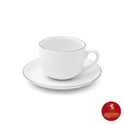 سرویس چای خوری چینی زرین ایتالیا اف طرح سمن 12 پارچه