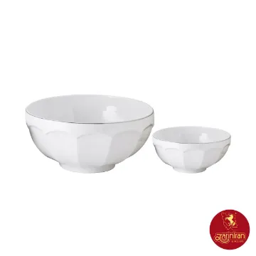 سرویس پیاله چینی زرین نئوکلاسیک طرح دلسا 7 پارچه