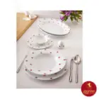 سرویس چینی زرین ایتالیا اف پینک رز مینیاتور 6 نفره 28 پارچه