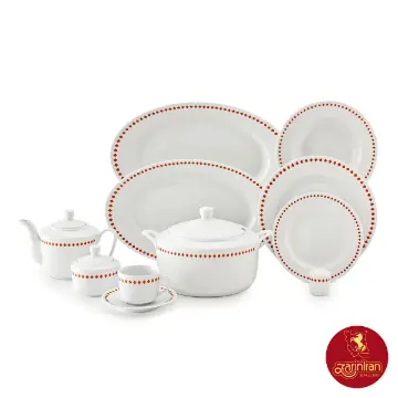 سرویس چینی زرین رادیانس رز دایموند 12 نفره 102 پارچه