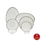 قیمت سرویس چینی زرین نئوکلاسیک طرح النور 12 نفره 103 پارچه