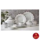 اقلام سرویس چینی زرین نئوکلاسیک طرح النور 12 نفره 103 پارچه