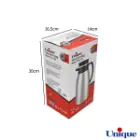 فلاسک یونیک 1.3 لیتر استیل شیشه صورتی UN-1853