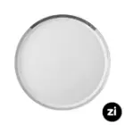 بشقاب تخت چینی زرین (Zi) فرم اس وگاس قرمز سایز 27
