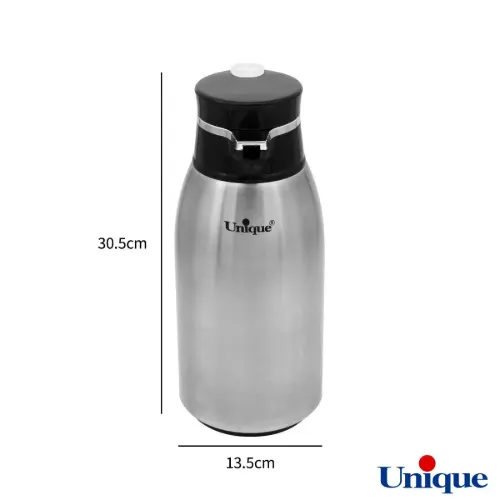فلاسک یونیک 1.6 لیتر استیل شیشه صورتی UN-1855