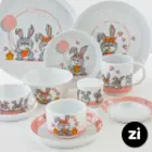 فنجان چایخوری چینی زرین (Zi) فرم اس طرح هپی ربیت سایز 8
