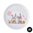 بشقاب تخت چینی زرین (Zi) فرم اس هپی ربیت سایز 24