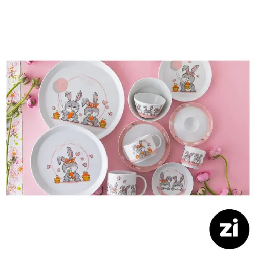پیاله چینی زرین Zi فرم اس طرح هپی ربیت سایز 12
