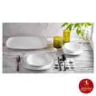 سرویس چینی زرین کواترو طرح مون بلان مشکی 6 نفره 27 پارچه