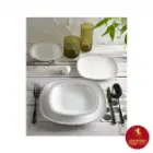 سرویس چینی زرین کواترو طرح مون بلان مشکی 6 نفره 27 پارچه