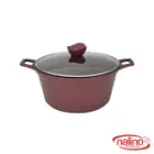 قابلمه گرانیتی نالینو مدل دنیز سایز 28 رنگ بادمجانی
