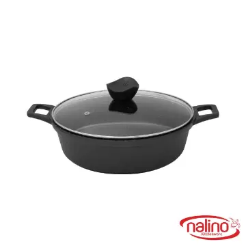 تابه گرانیتی دو دسته نالینو مدل دنیز سایز 28 رنگ مشکی