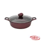 تابه گرانیتی دو دسته نالینو مدل دنیز سایز 28 رنگ بادمجانی
