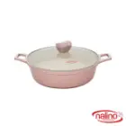 تابه گرانیتی دو دسته نالینو مدل دنیز سایز 28 رنگ رزگلد