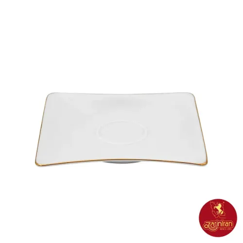 سرویس چای خوری چینی زرین وینچی طرح زرین لب طلایی 12 پارچه
