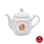 قوری چینی زرین استوانه طرح رزمونت سایز 8
