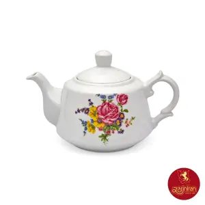 قوری لندنی چینی زرین طرح رزالین