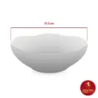 چینی زرین سرویس قاب و قدح هگزان طرح سپید صدف