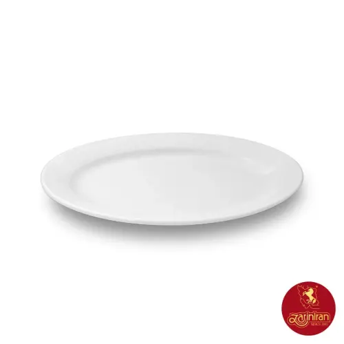 دیس چینی زرین ایتالیا اف سفید سایز 24