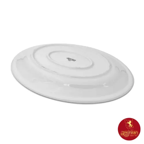 دیس چینی زرین ایتالیا اف سفید سایز 24