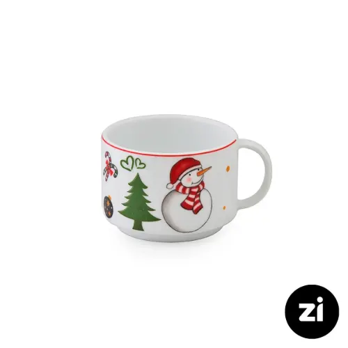 فنجان چایخوری چینی زرین (Zi) فرم اس طرح سانتا سایز 8