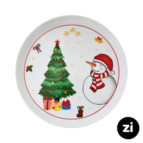 بشقاب تخت چینی زرین (Zi) فرم اس طرح سانتا سایز 24