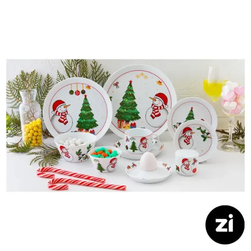 بشقاب تخت چینی زرین (Zi) فرم اس طرح سانتا سایز 21
