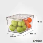 نظم دهنده یخچال دربدار نشکن لیمون 6 لیتر با منقسم