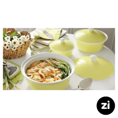 قابلمه چینی زرین مارک زی Zi سفید سایز 21