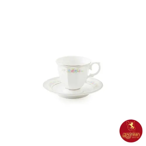 چینی زرین سرویس 12 پارچه چای خوری نئوکلاسیک طرح گلاریس
